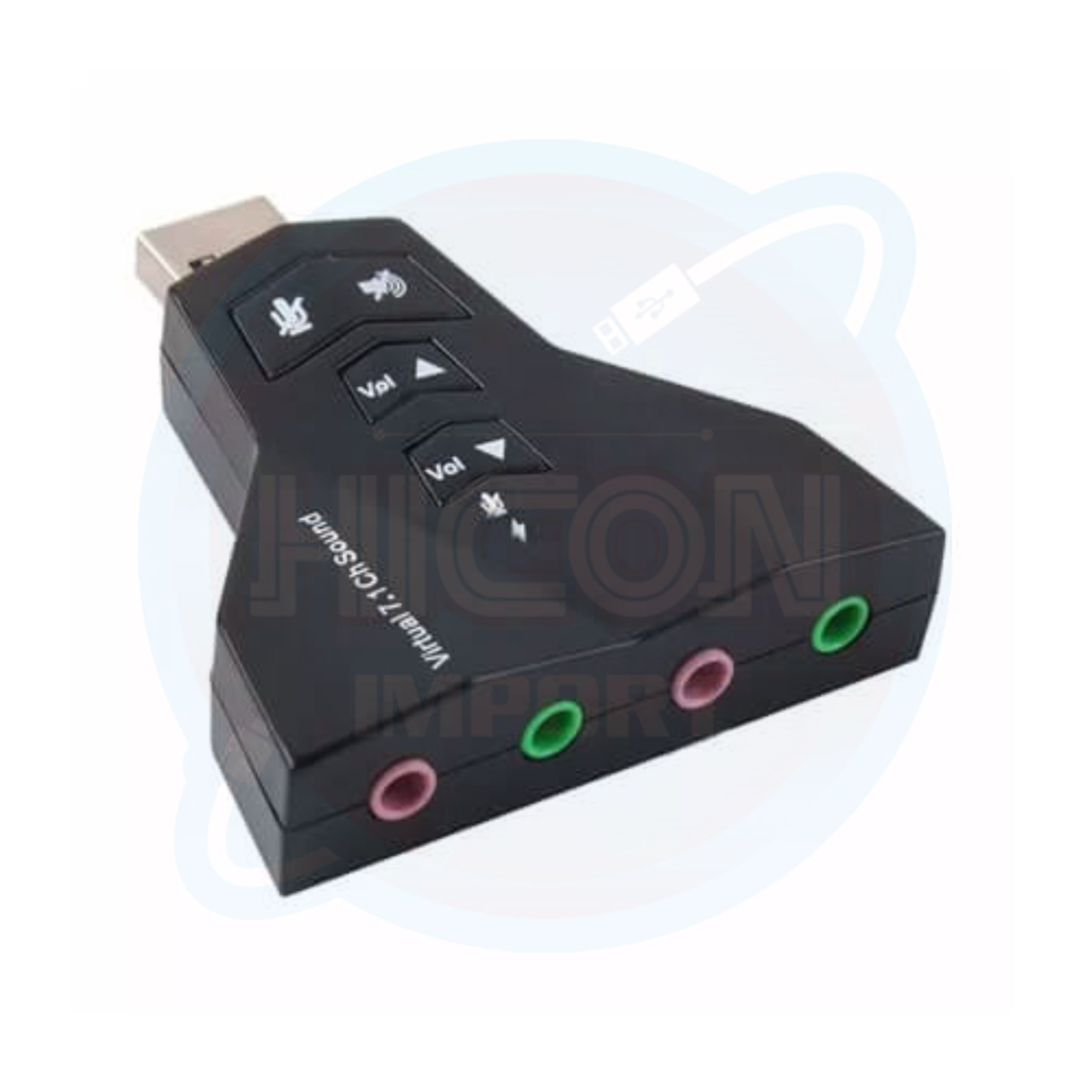 ADAPTADOR DE USB 2.0 AUDIO CONTROL 7 IN 1T/AVION